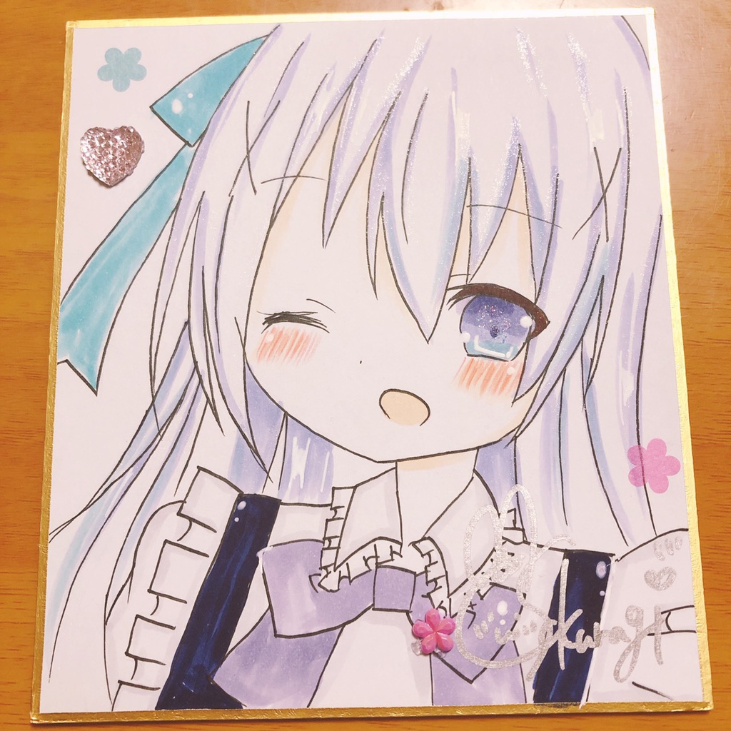 メイドチノちゃん色紙