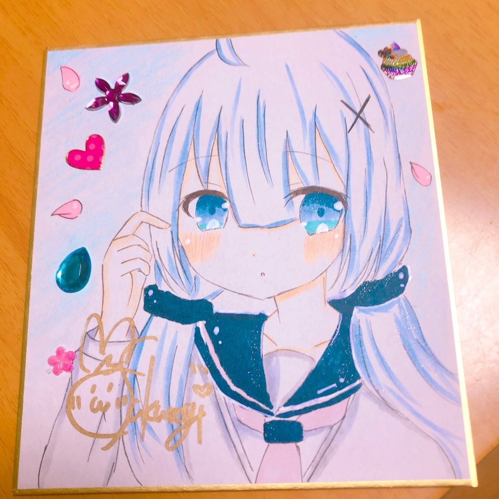 ユニコーン　直筆色紙