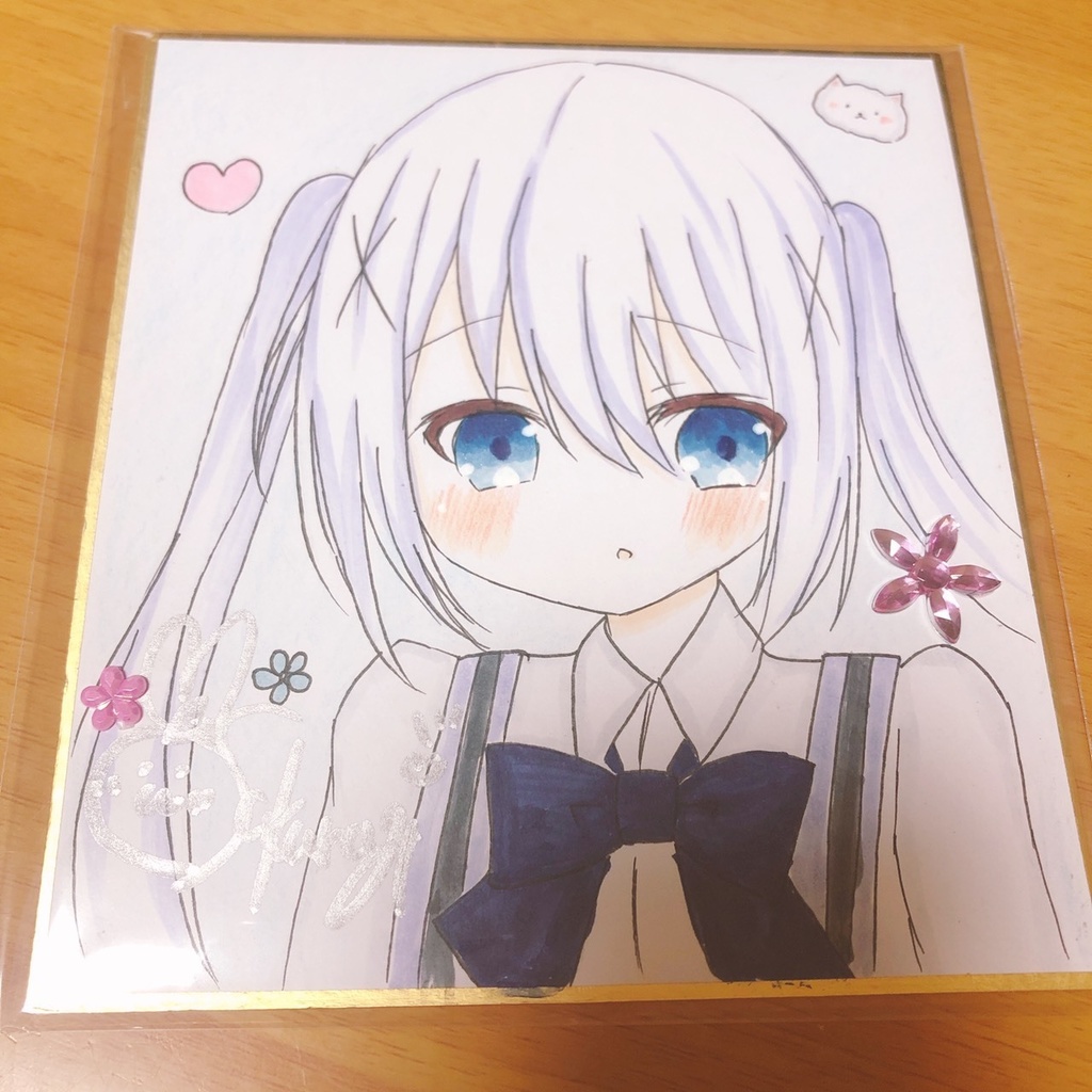 チノ　直筆色紙