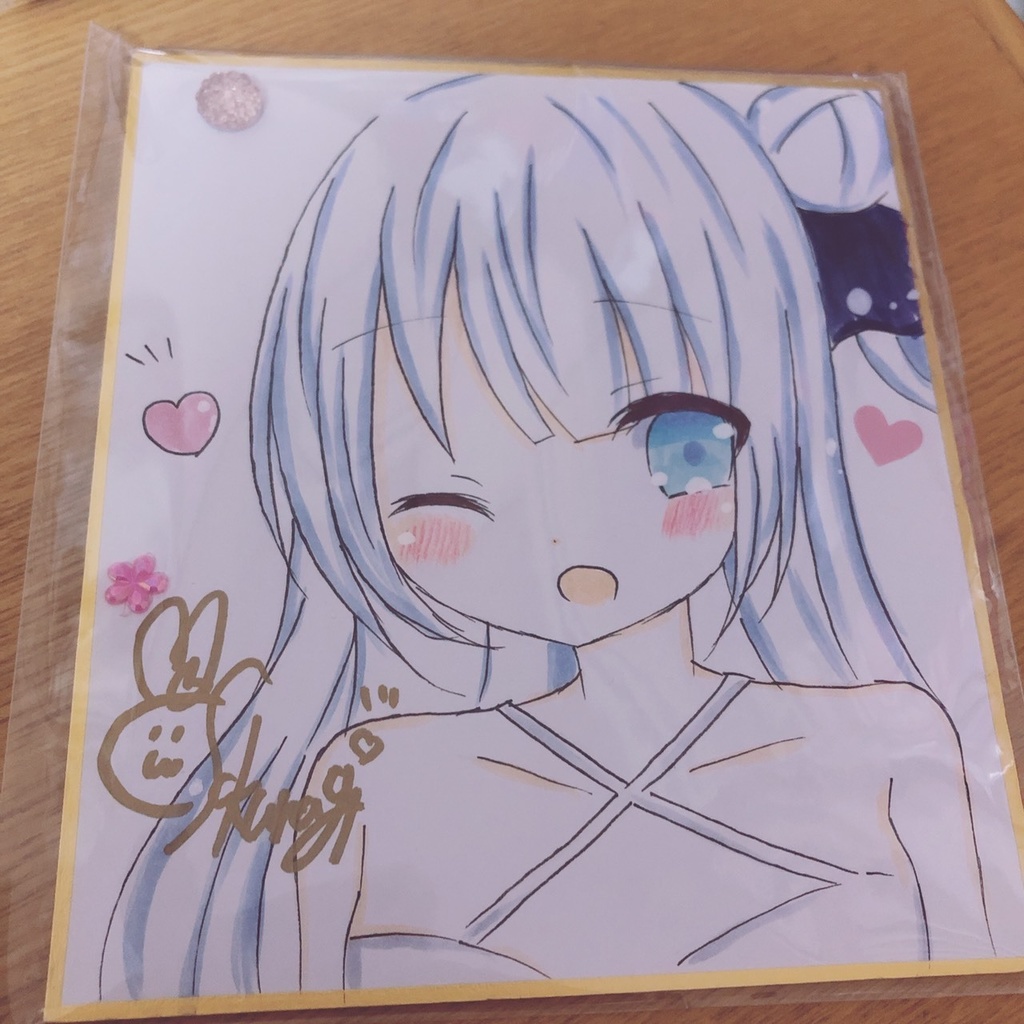 ユニコーン　直筆色紙