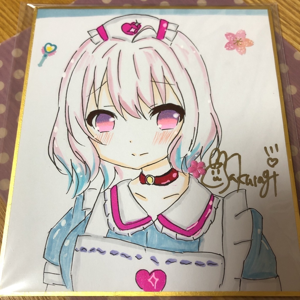 夢見りあむ　直筆色紙