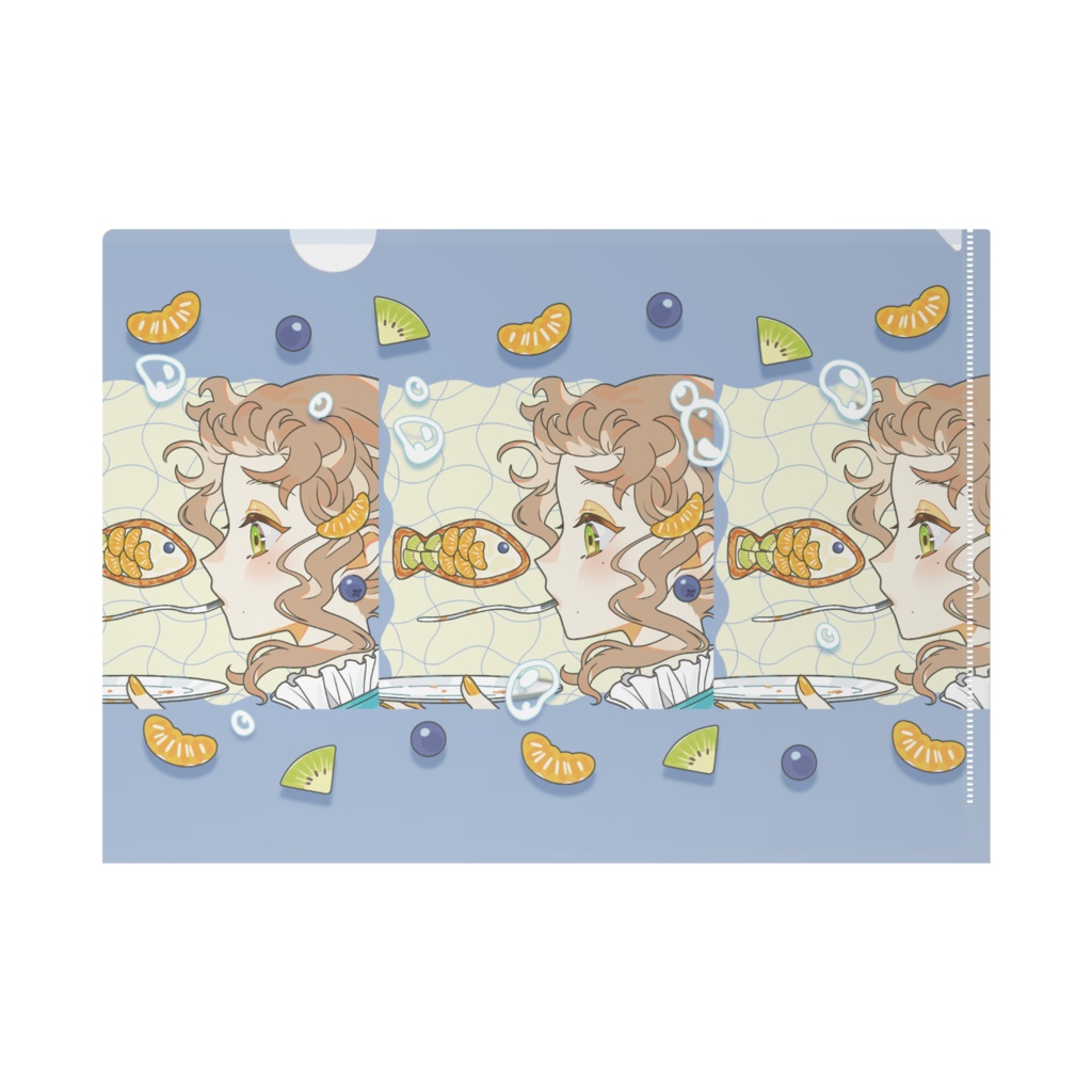 フルーツパイ&女の子のクリアファイル