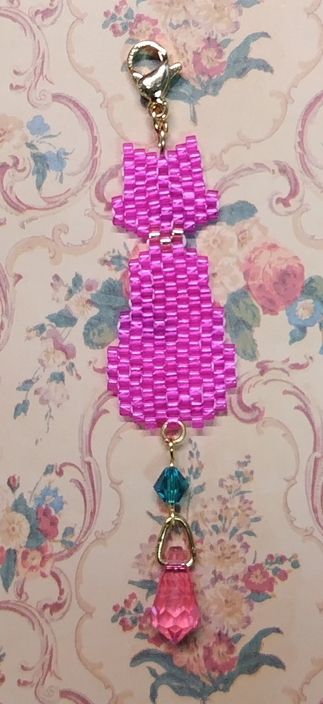 【あくねこ】猫型ビーズチャーム