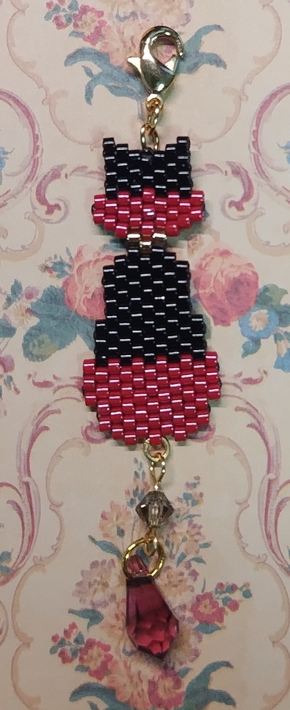 【あくねこ】猫型ビーズチャーム