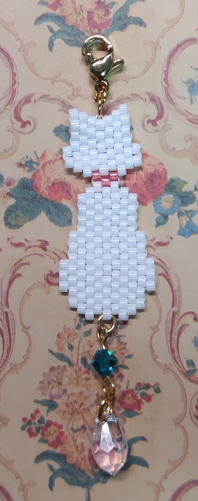 【あくねこ】猫型ビーズチャーム