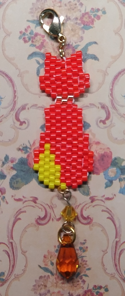 【あくねこ】猫型ビーズチャーム