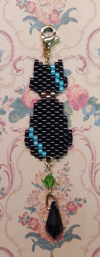 【あくねこ】猫型ビーズチャーム