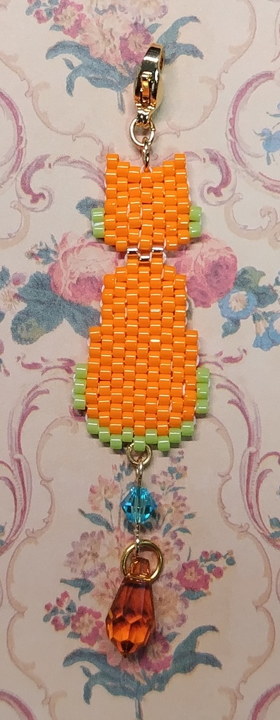 【あくねこ】猫型ビーズチャーム