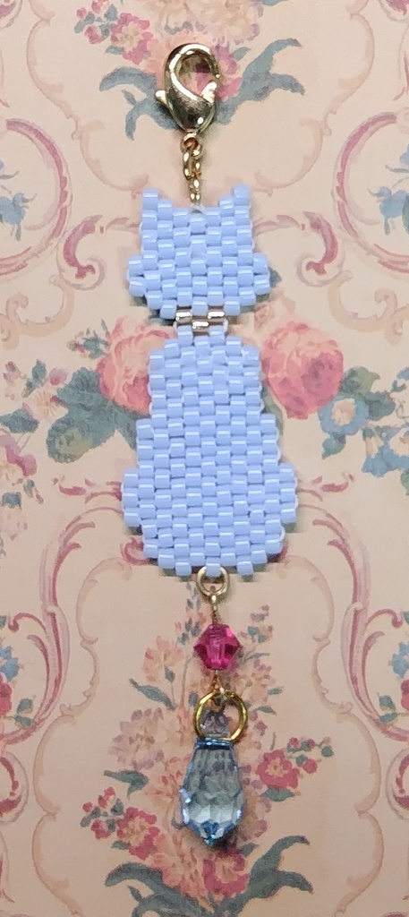 【あくねこ】猫型ビーズチャーム