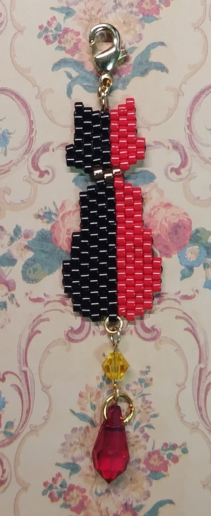 【あくねこ】猫型ビーズチャーム