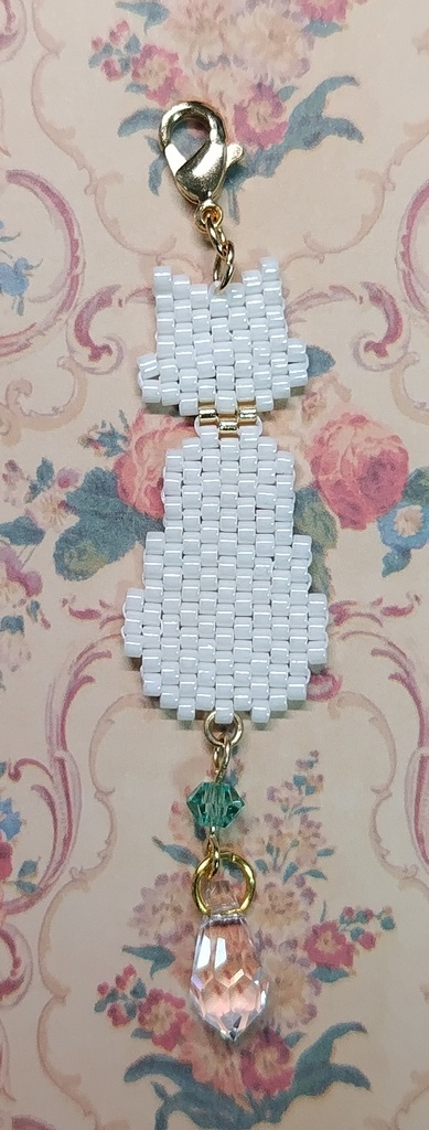 【あくねこ】猫型ビーズチャーム