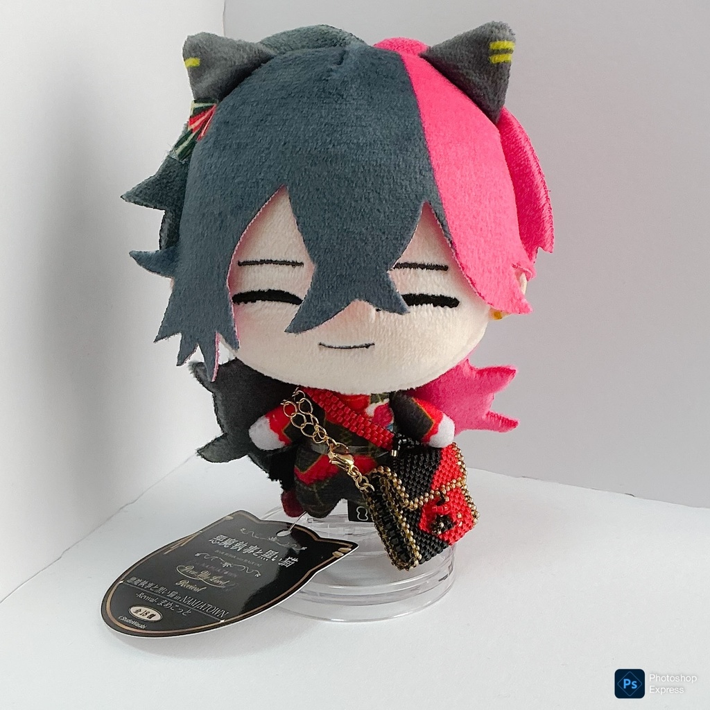 【あくねこ】指輪が入るミニチュアビーズバッグ ぬいぐるみ/ドール用小物