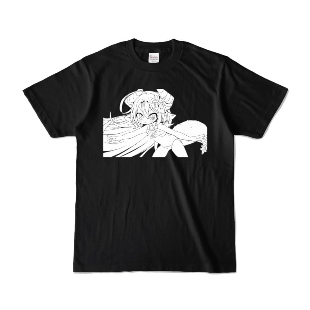 『素早いななきTシャツ(モノクロシンプル)』