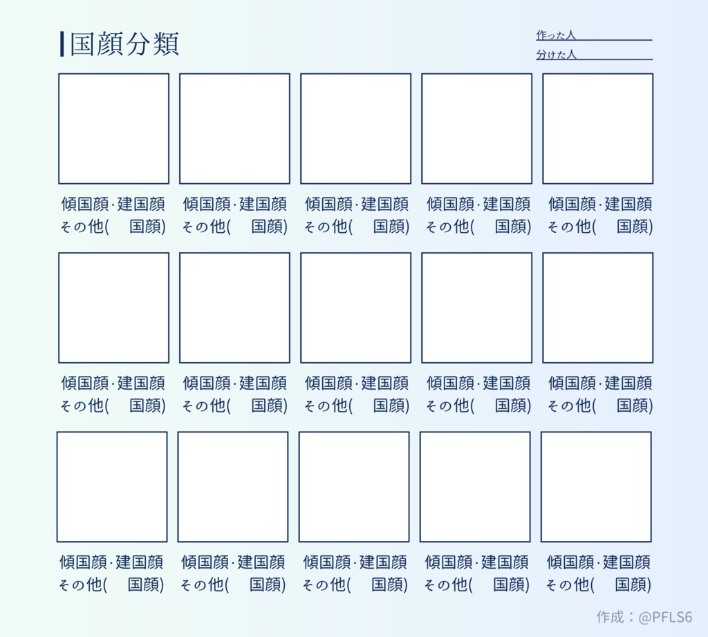 国顔テンプレ