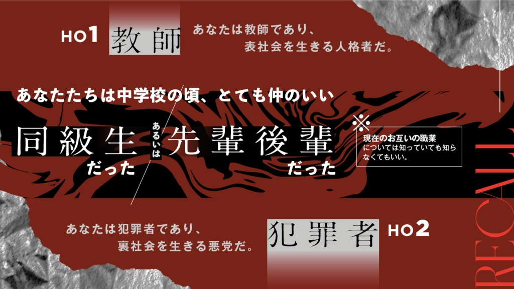 CoCシナリオ 「RECALL」