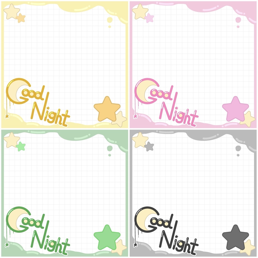 【フリー素材】おやすみ素材【配信者向け】