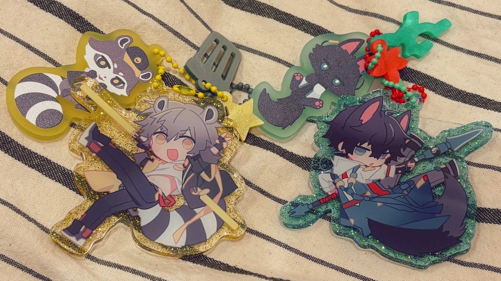 穹&丹恒もふもふアクキー