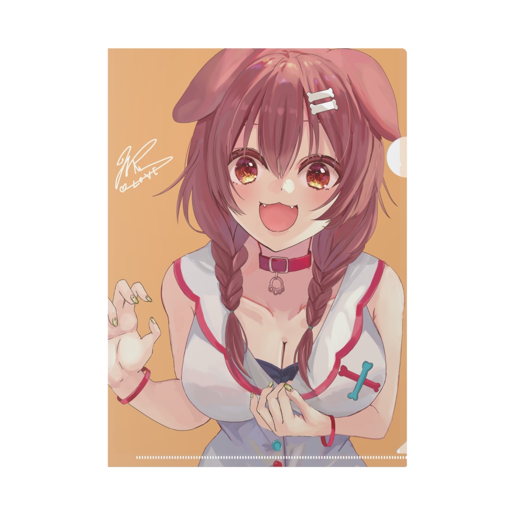 戌神ころねの見えそうなクリアファイル