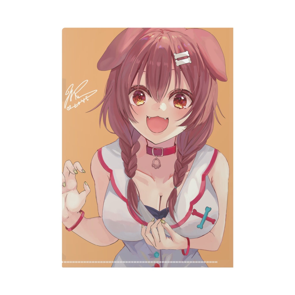 戌神ころねの見えそうなクリアファイル