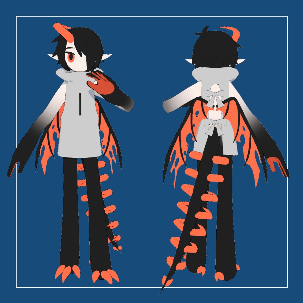 【VRChat対応3Dモデル】チ-ka