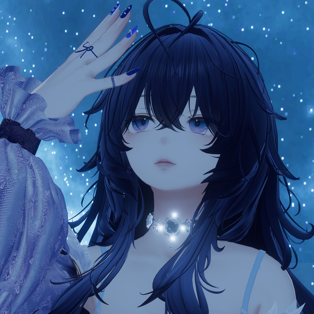 【森羅用】ネイル・指輪・ファーカフス3点セット(カラバリ12色・形3種・MA対応)