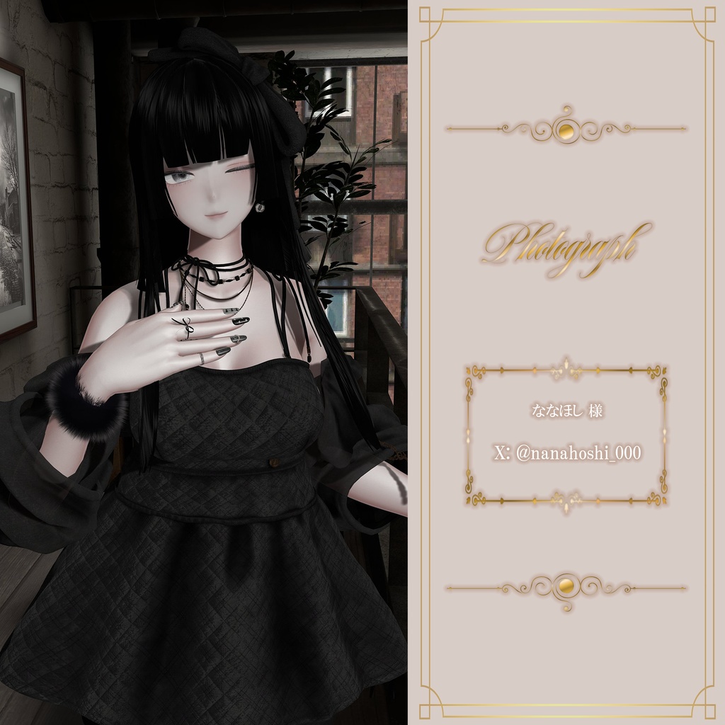 【森羅用】ネイル・指輪・ファーカフス3点セット(カラバリ12色・形3種・MA対応)