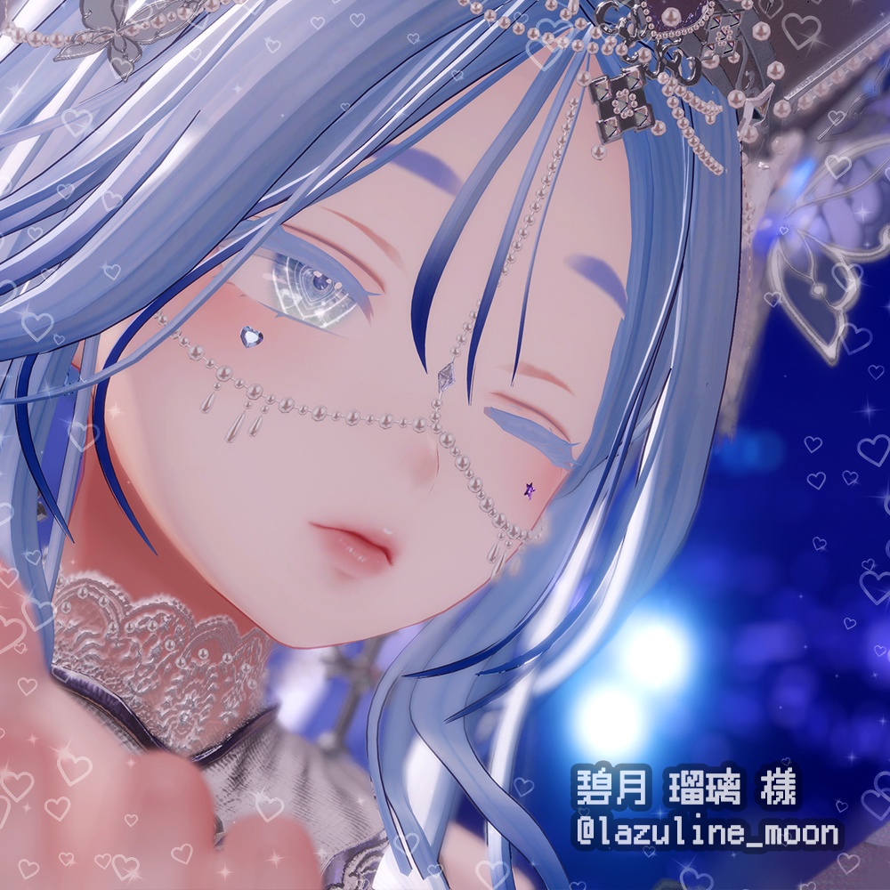 【10アバター】♡が動く‼ キラキラ チャームアイ ✨Charm Eye✨ - Gifアニメーション アイテクスチャ