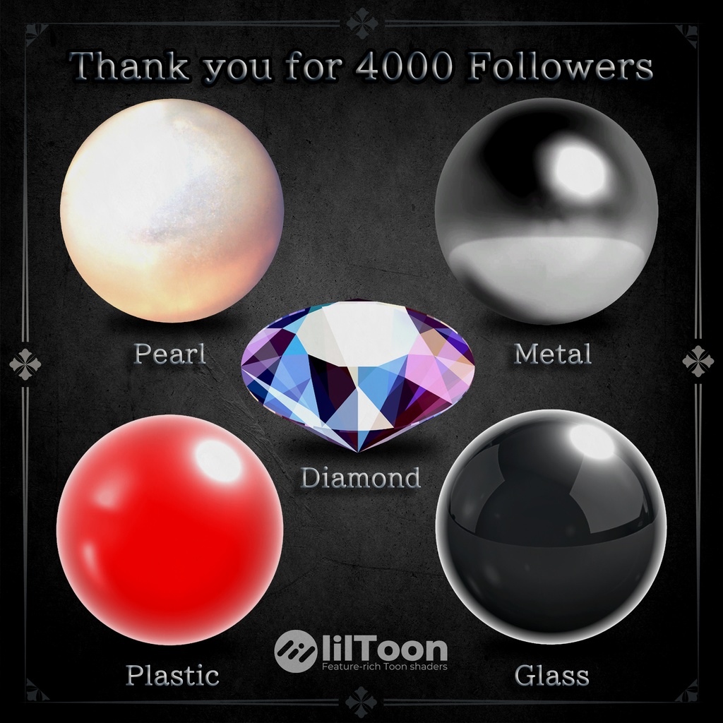 【無料配布・FREE】4000フォロワー記念🎉マテリアルセット【Liltoon】