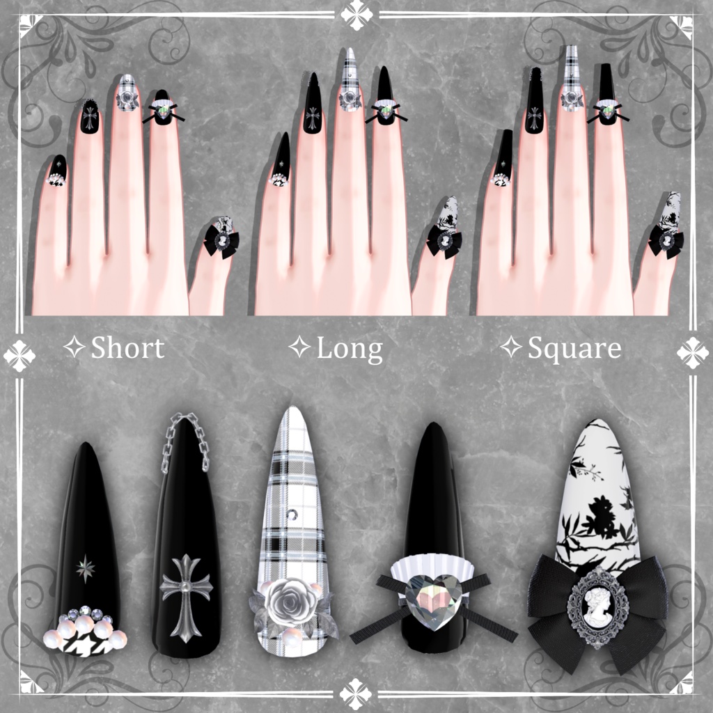 【無料あり/12+αアバター対応】 Sovereign Lady Nails 【MA対応ネイル/16色/3タイプ】