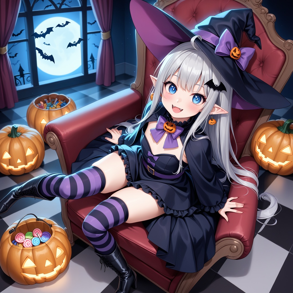 【体験版】ハロウィン娘(AIイラスト)20241020