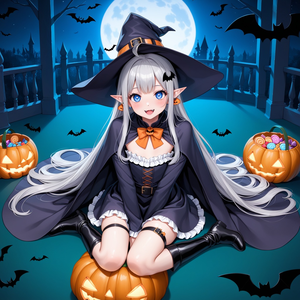 ハロウィン娘(AIイラスト)20241020