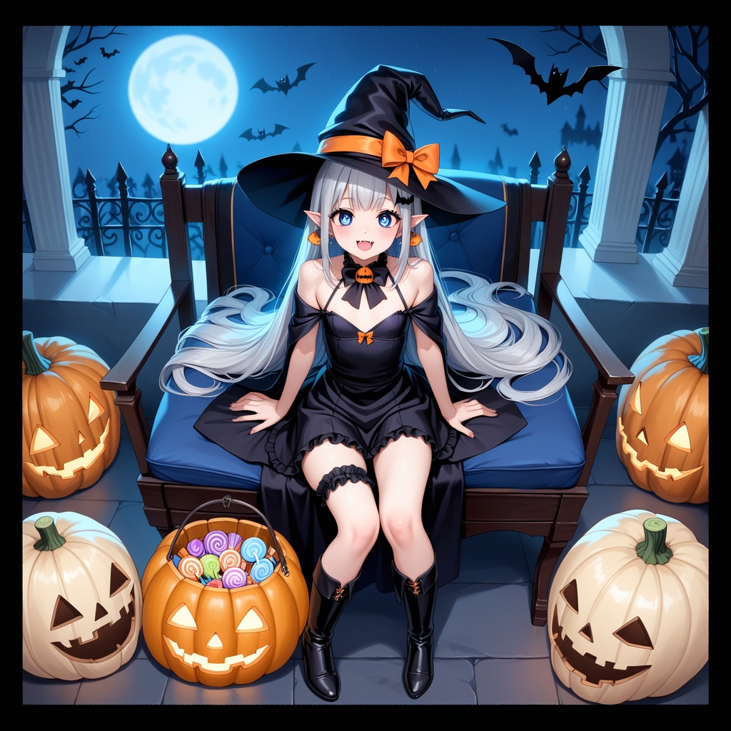 ハロウィン娘(AIイラスト)20241020