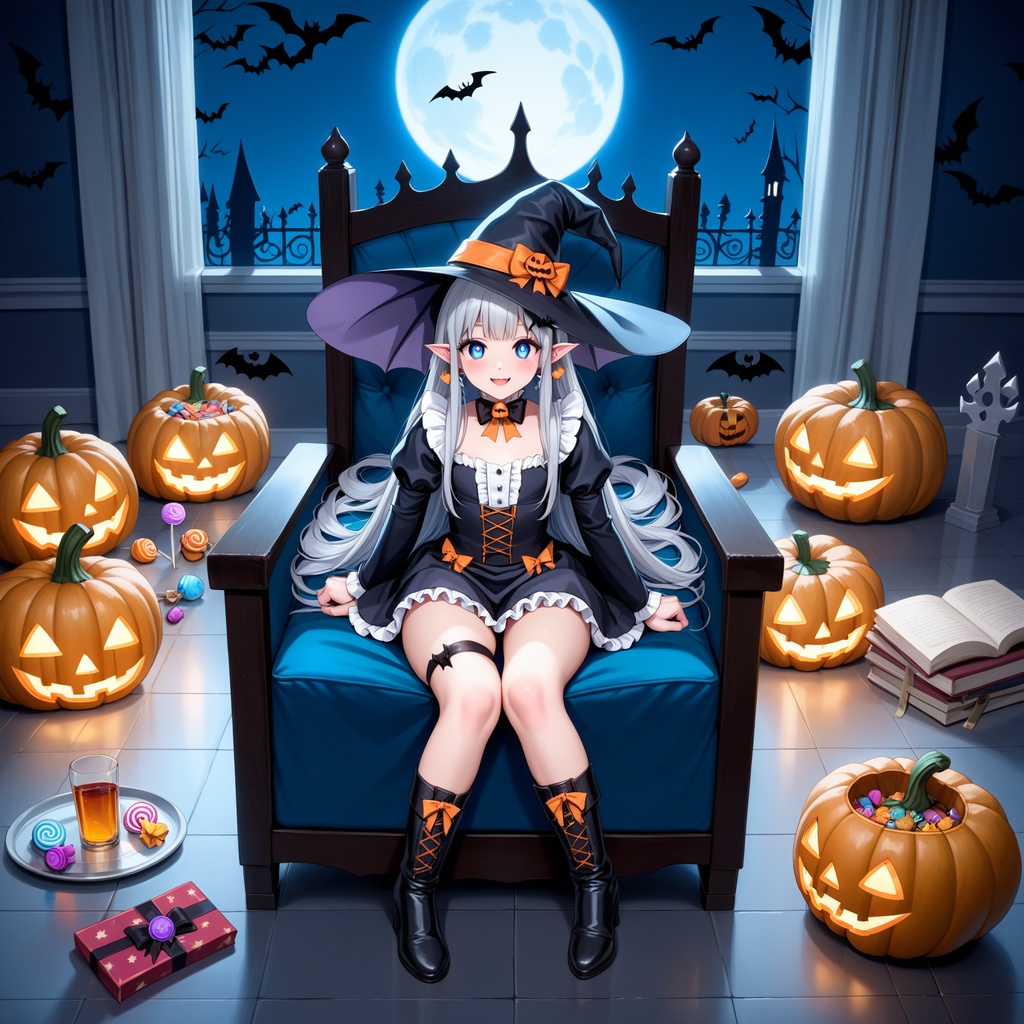 ハロウィン娘(AIイラスト)20241020