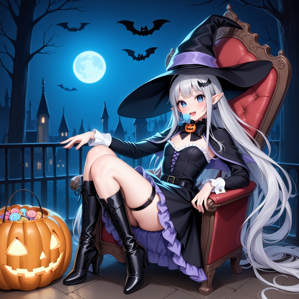 ハロウィン娘(AIイラスト)20241020