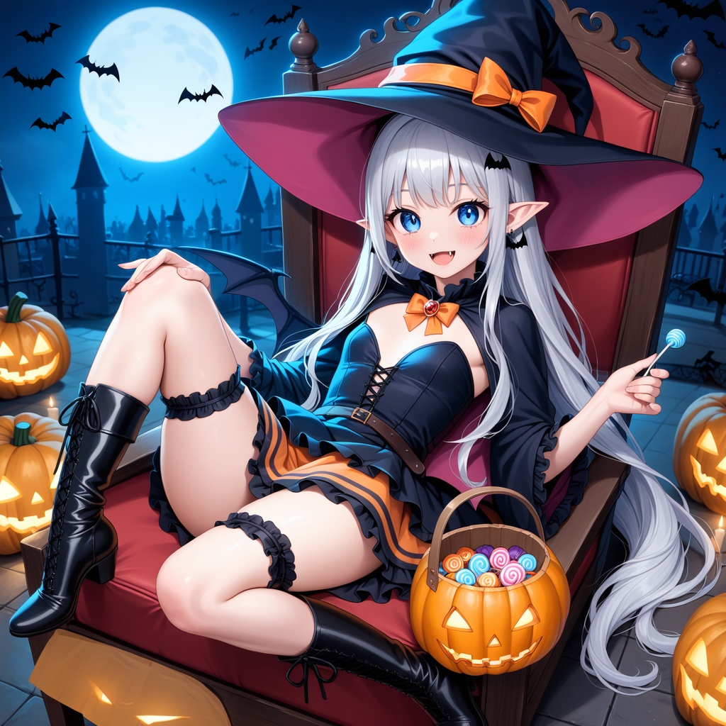 ハロウィン娘(AIイラスト)20241020