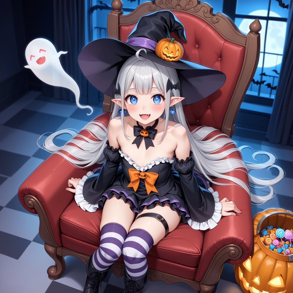 ハロウィン娘(AIイラスト)20241020