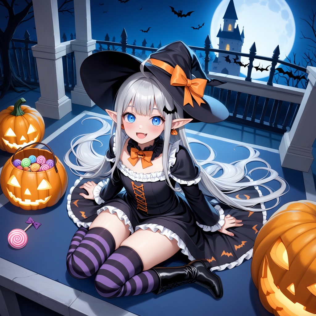 ハロウィン娘(AIイラスト)20241020