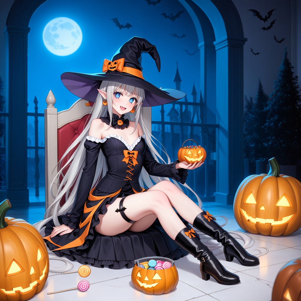 ハロウィン娘(AIイラスト)20241020