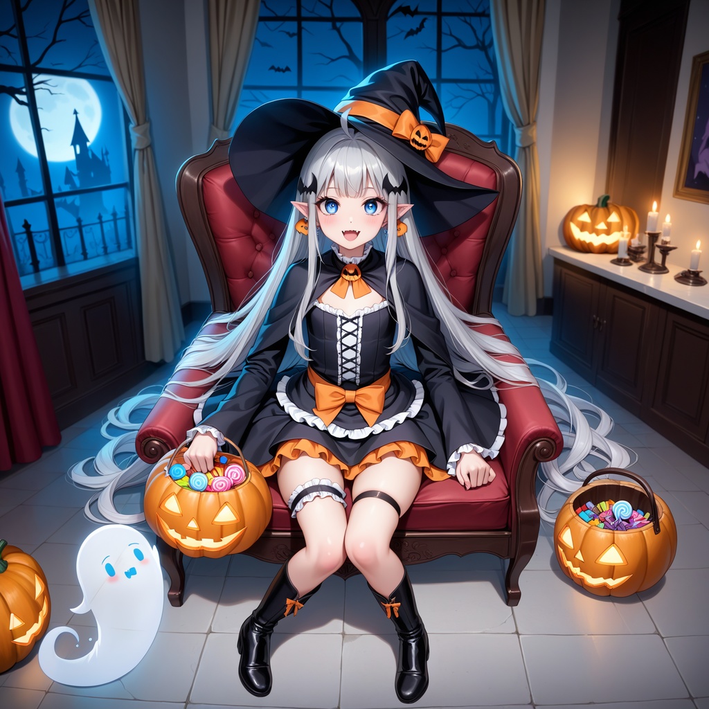 ハロウィン娘(AIイラスト)20241020