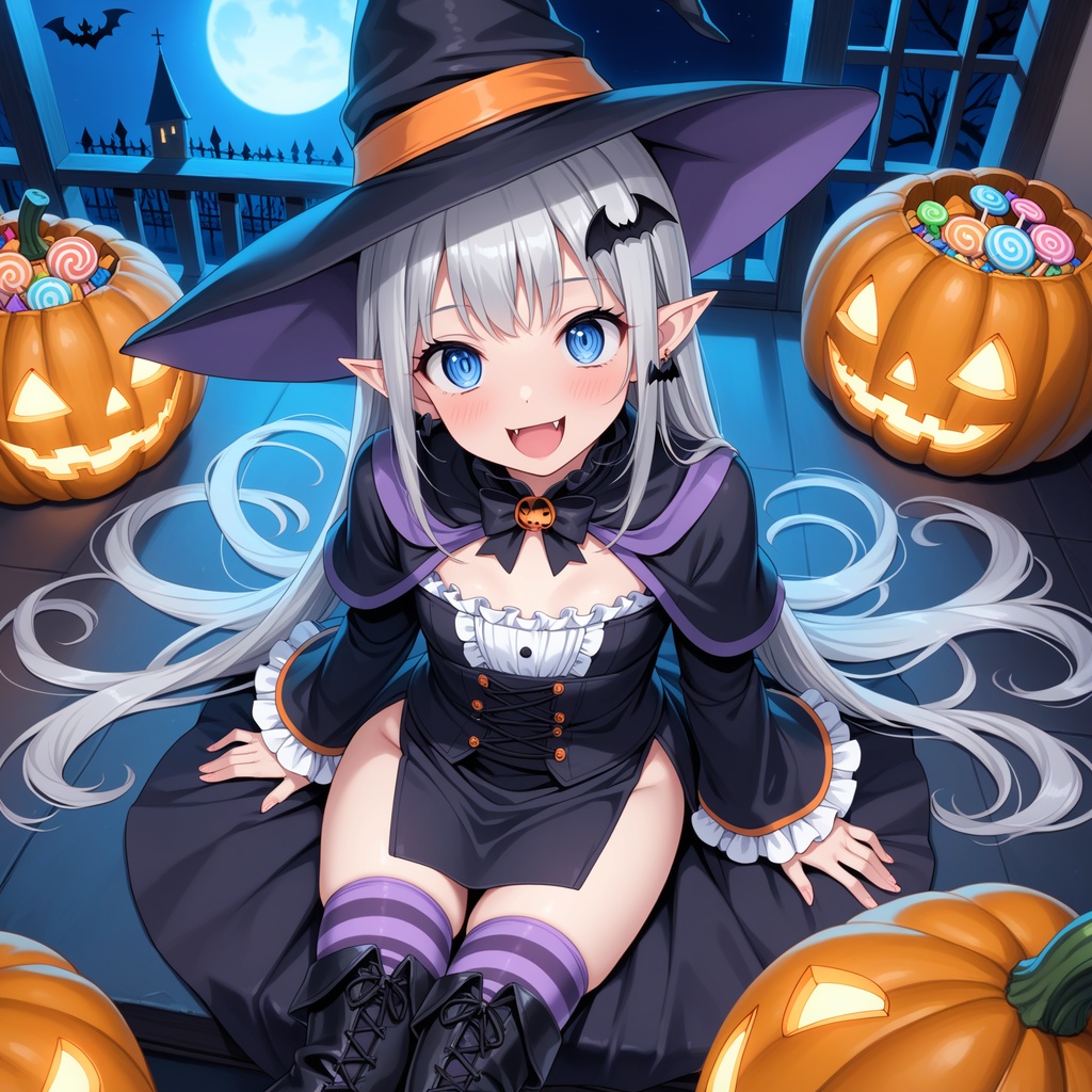 ハロウィン娘(AIイラスト)20241020