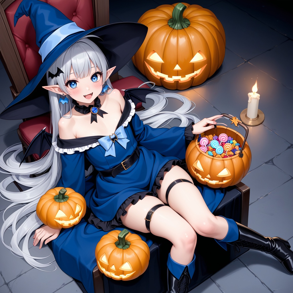 ハロウィン娘(AIイラスト)20241020