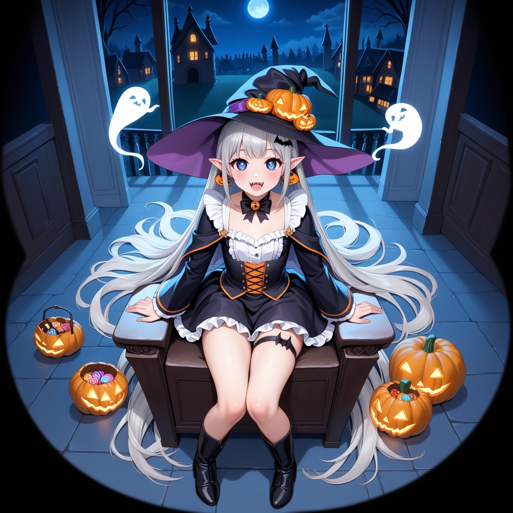 ハロウィン娘(AIイラスト)20241020