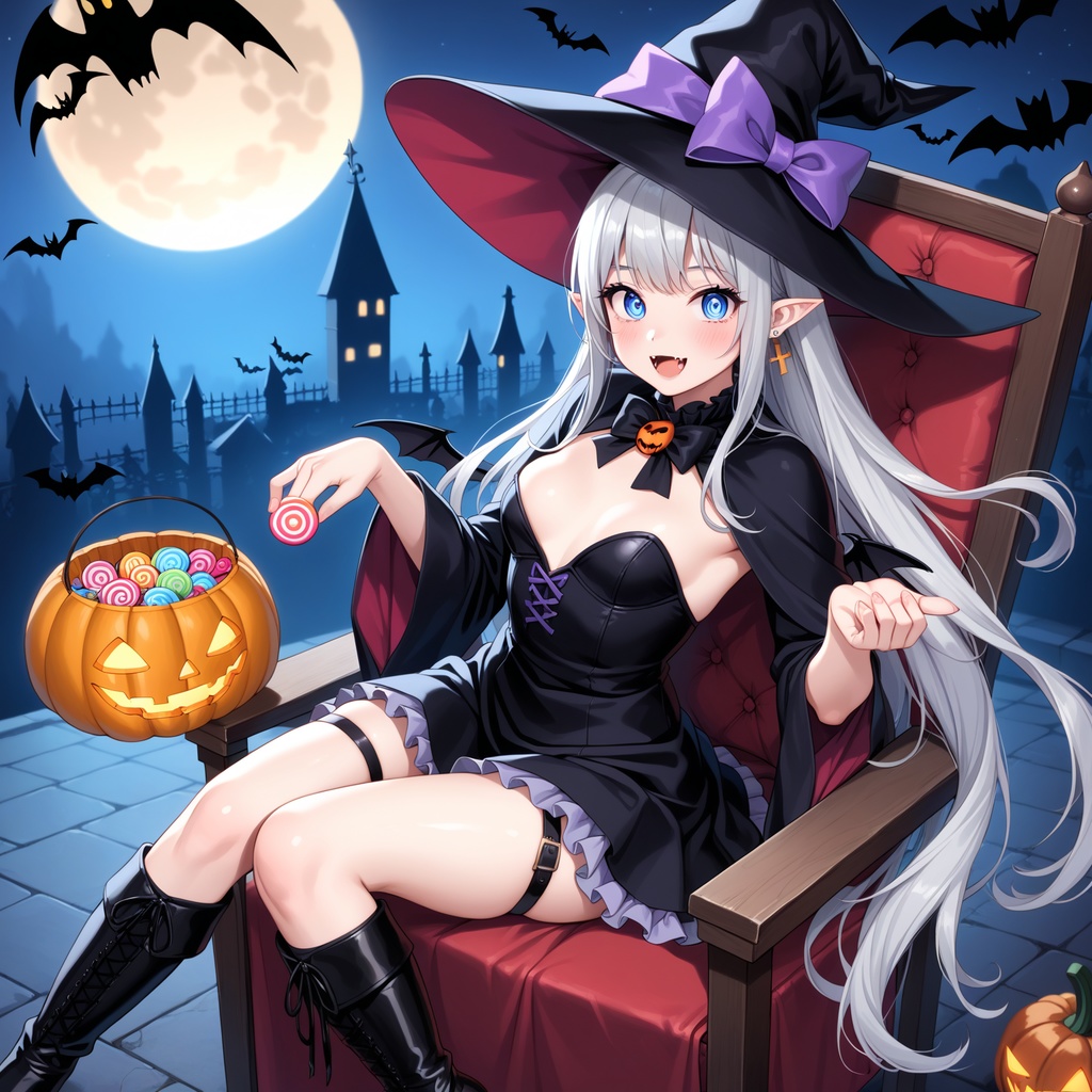 ハロウィン娘(AIイラスト)20241020