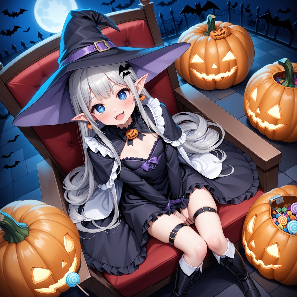 ハロウィン娘(AIイラスト)20241020