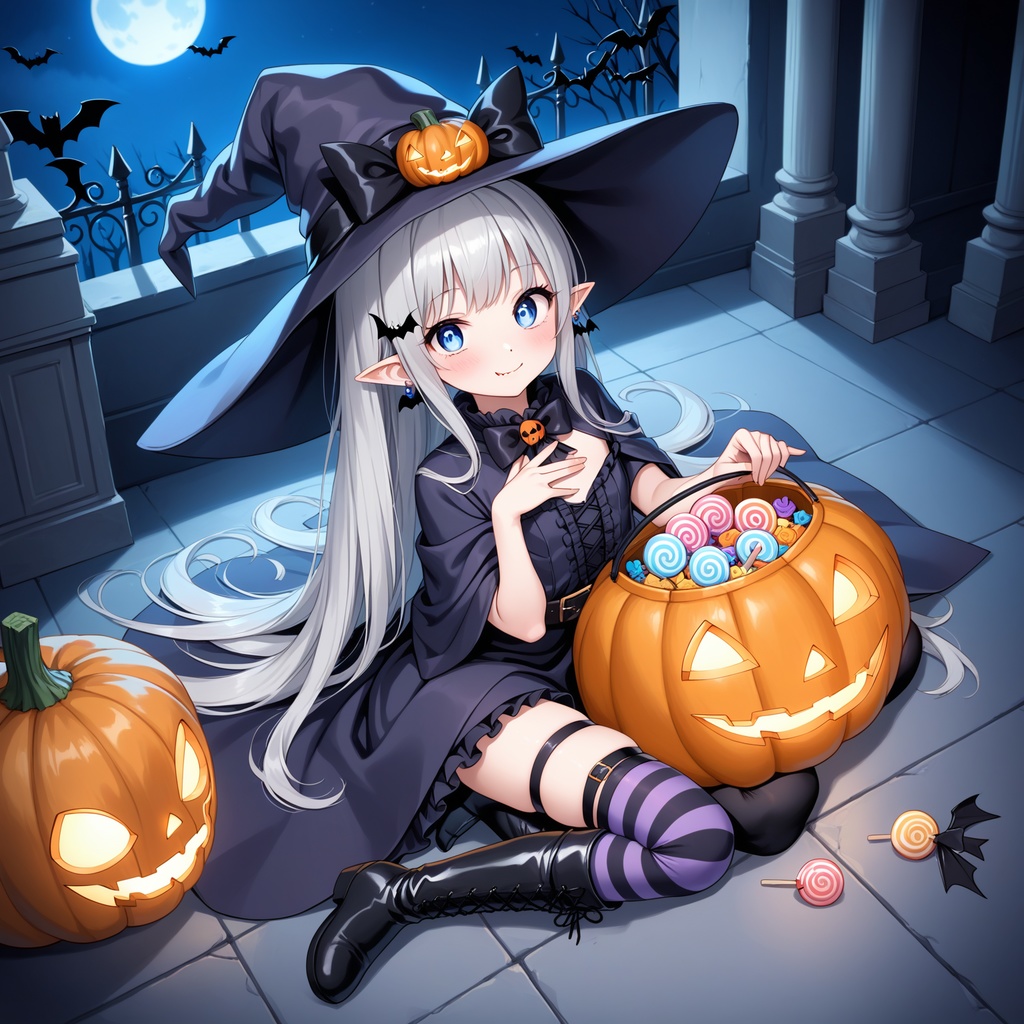 ハロウィン娘(AIイラスト)20241020