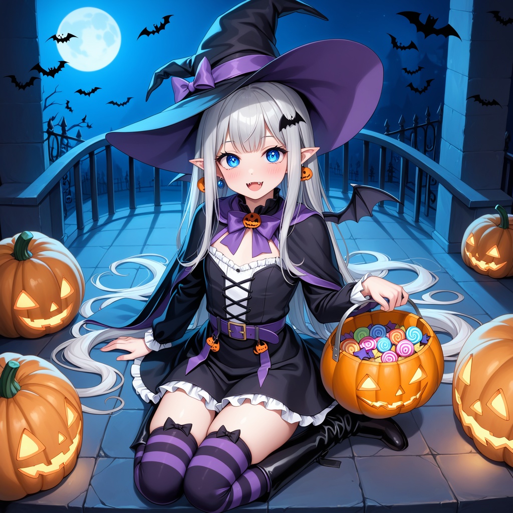 ハロウィン娘(AIイラスト)20241020