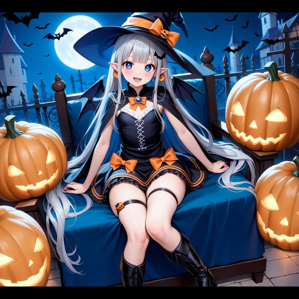 ハロウィン娘(AIイラスト)20241020