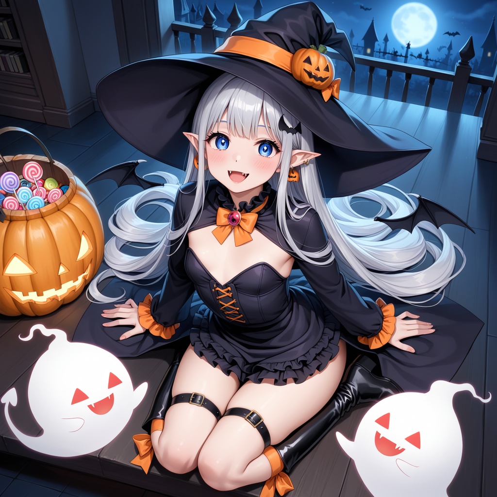 ハロウィン娘(AIイラスト)20241020