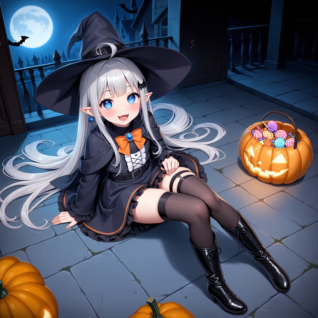 ハロウィン娘(AIイラスト)20241020