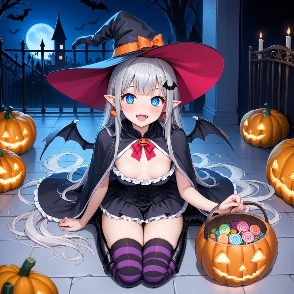 ハロウィン娘(AIイラスト)20241020